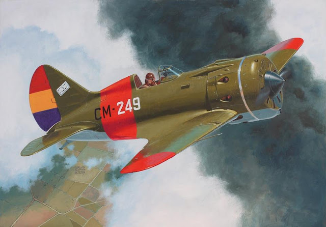 Polikarpov I 16 (popularmente conocido como Mosca o Rata) - J. A. Guerrero - colección Aviones famosos - año 1976 - formato pdf EL%2BRATA%2BPOLIKARPOV%2BI-16