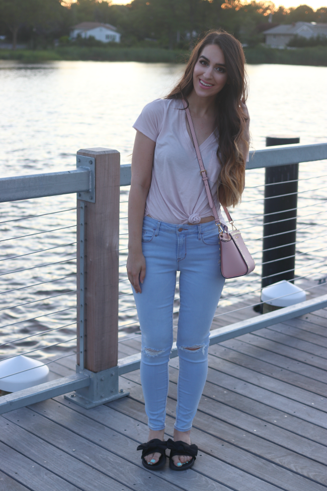 rihanna wearing puma slides