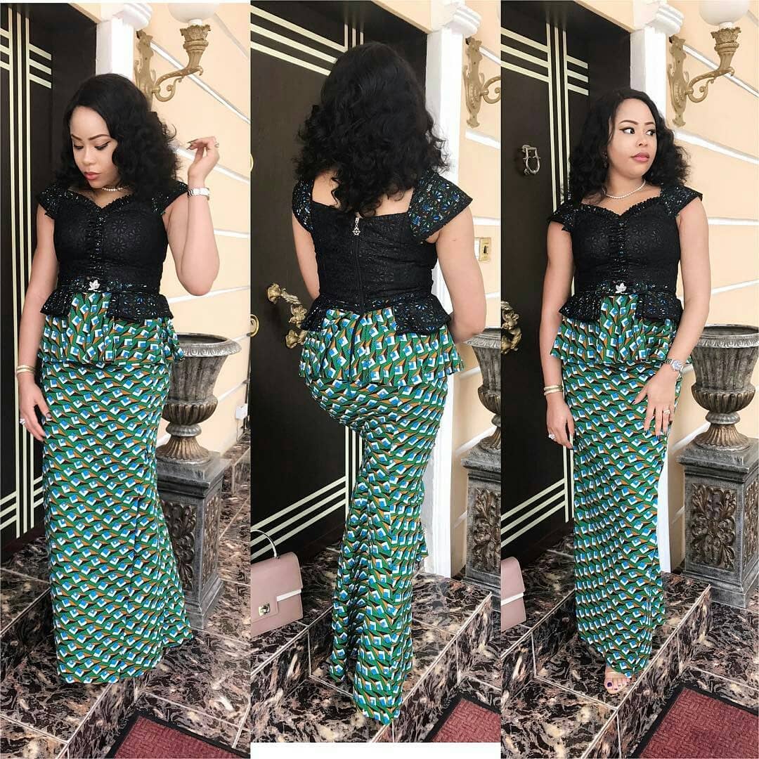 latest ankara styles 2018 for ladies skirt and blouse