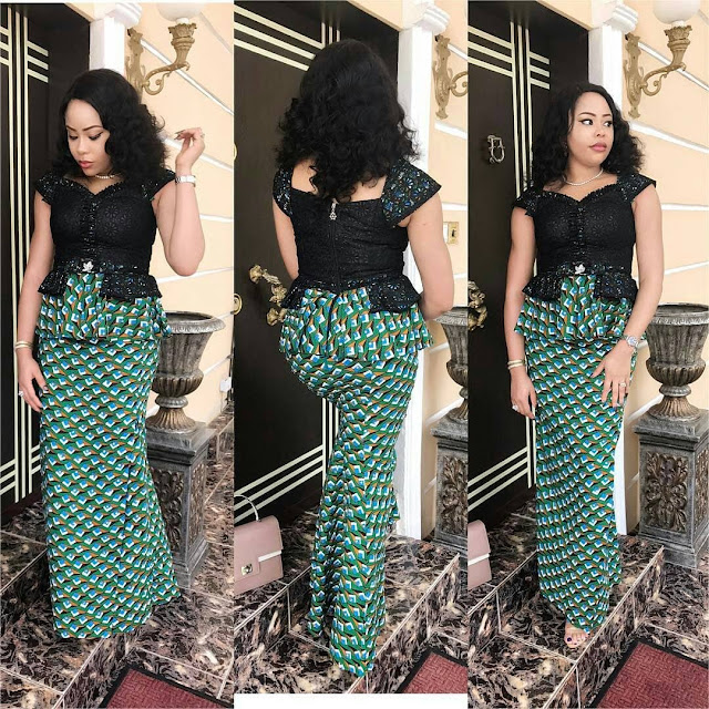 Latest Beautiful Ankara Skirt And Blouse Styles 2018 ankara skirt and blouse style and design for wedding, native ankara skirt and blouse design, beautiful trending ankara skirt and blouse for wedding, ankara skirt and blouse styles for asoebi, asoebi ankara skirt and blouse, Beautiful Ankara Skirt And Blouse Styles 2018
