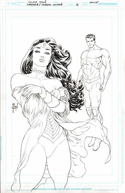 SUPERMAN / WONDER WOMAN #3 variant cover by Guillem March