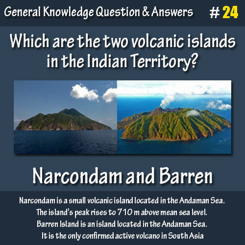 Which are the two volcanic islands in the Indian Territory?