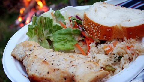 Honey Lemon Chicken with Parmesan Rice