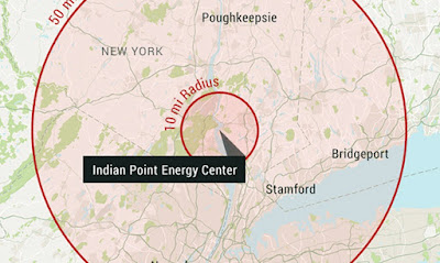 map of NY nuclear Indian Point