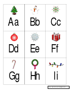 Christmas Alphabet Game