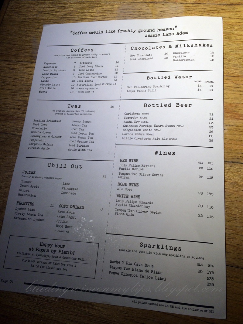 Journal Plan Menu @ Publika