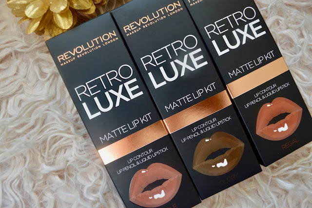 makeup revolution retro luxe lip kits review