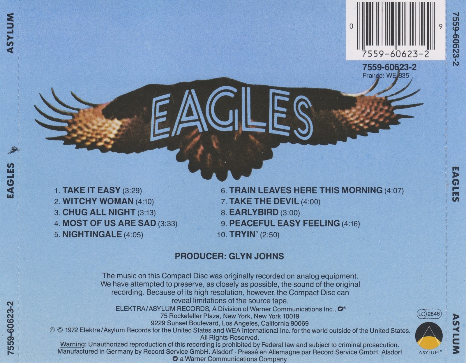 Music Of My Soul Eagles1972Eagles(Elektra/Asylum Records/WEA320kbps)