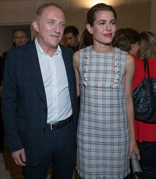 Charlotte Casiraghi attends the 4O Rue de Sevres : Preview at the Head Offices of Both Kering and Balenciaga. building.