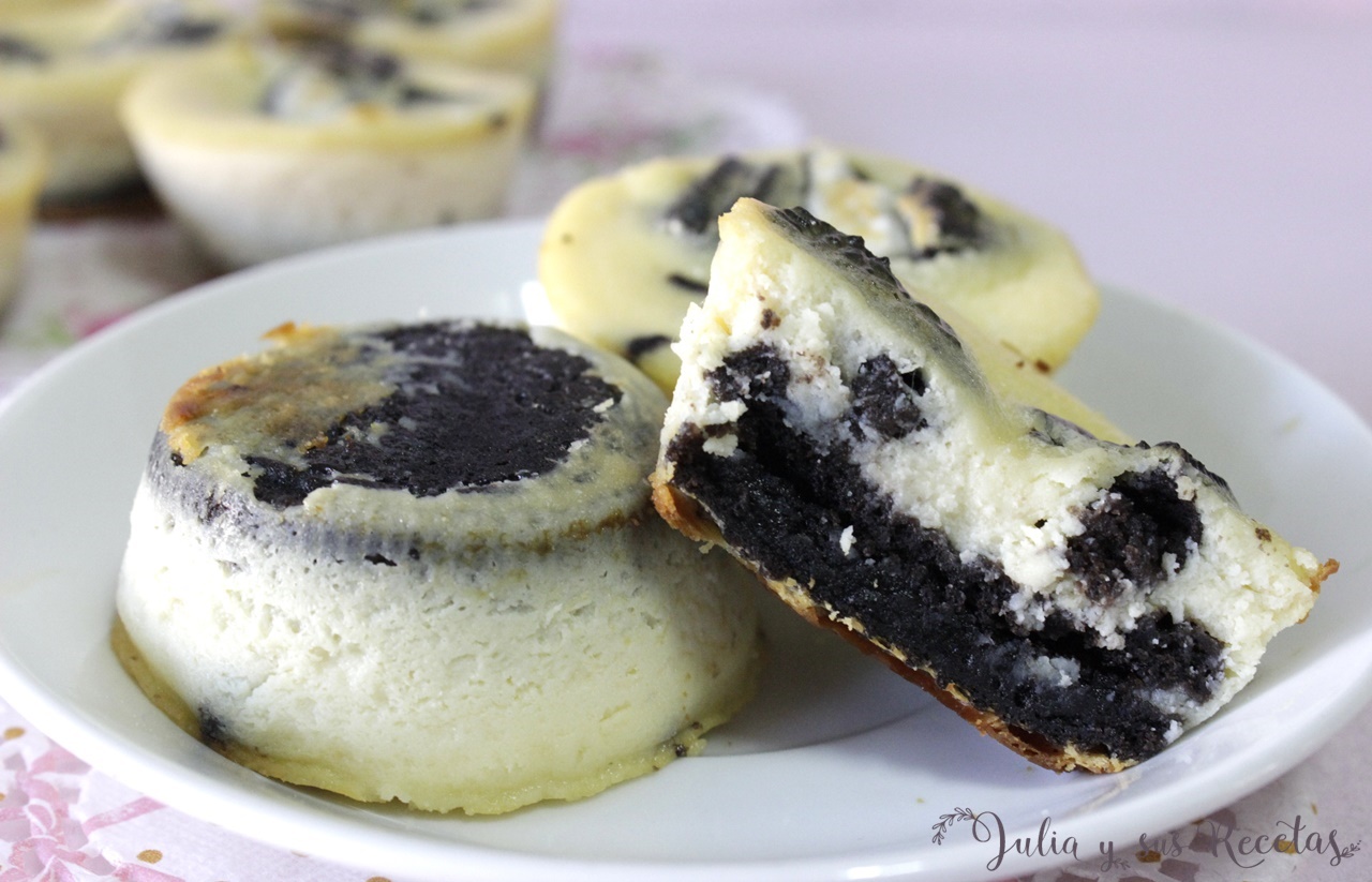 JULIA Y SUS RECETAS: Mini cheesecake de oreo