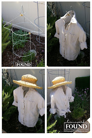 tutorial, garden, outdoors, backyard, upcycled, thrifted, tomato cage, garden art, junking, junk makeover, summer projects, wire mannequin