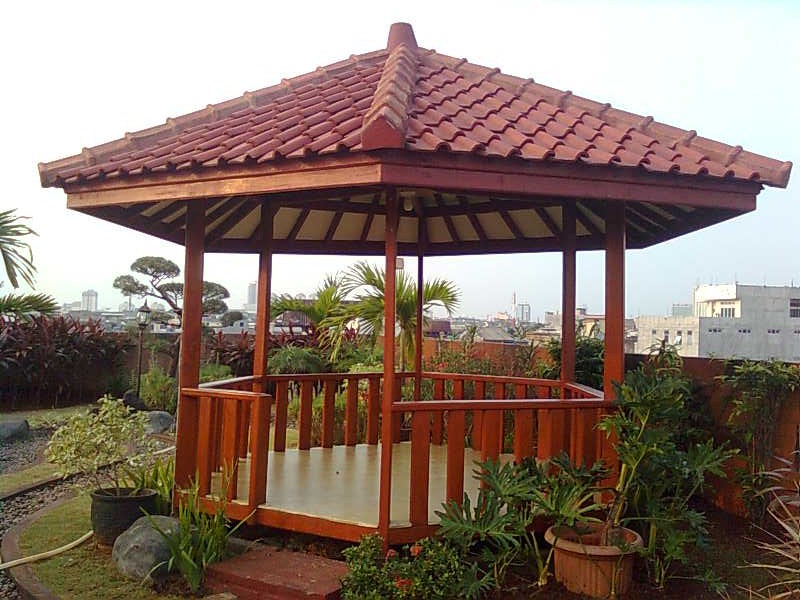 Desain Taman Dengan Gazebo
