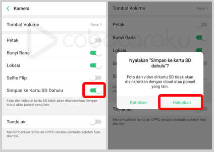 Cara Menyimpan Hasil Foto Video Kamera Oppo Langsung Ke Sd Card Coba Caraku