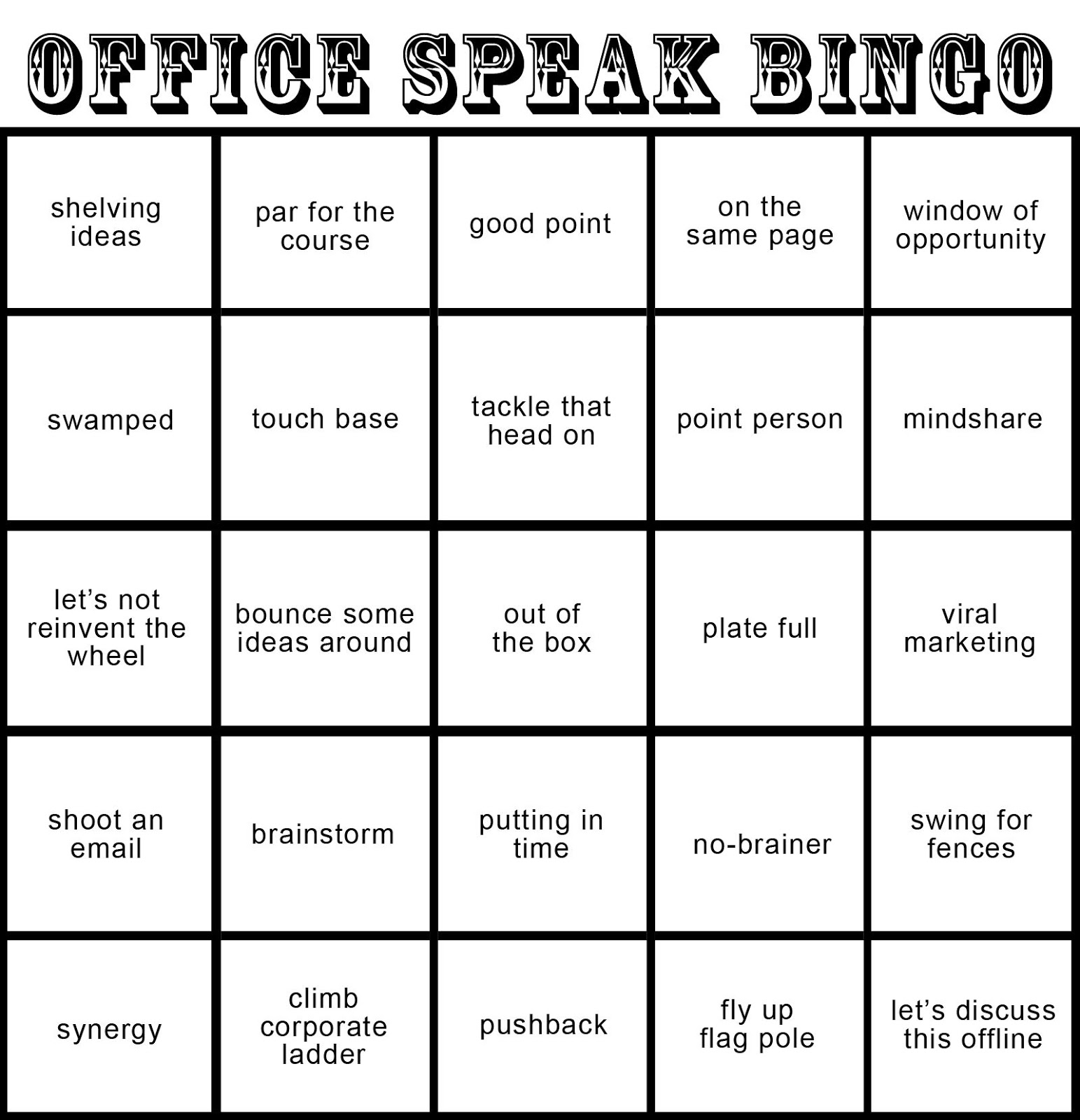 Dentrodabiblia Corporate Bingo