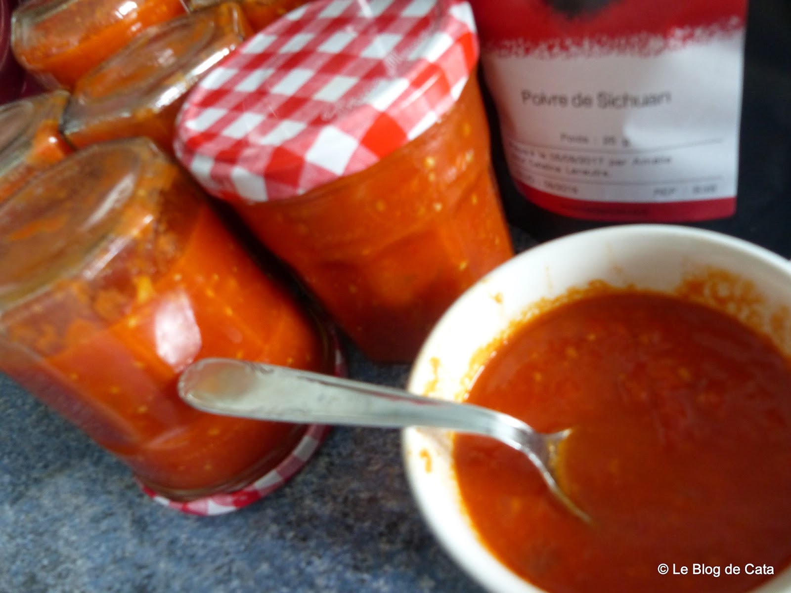 Le blog de Cata Sauce tomates maison au poivre de Sichuan