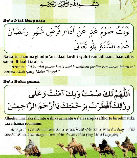 Bacaan Doa Niat Puasa Ramadhan Lafaz Tulisan Arab dan Artinya
