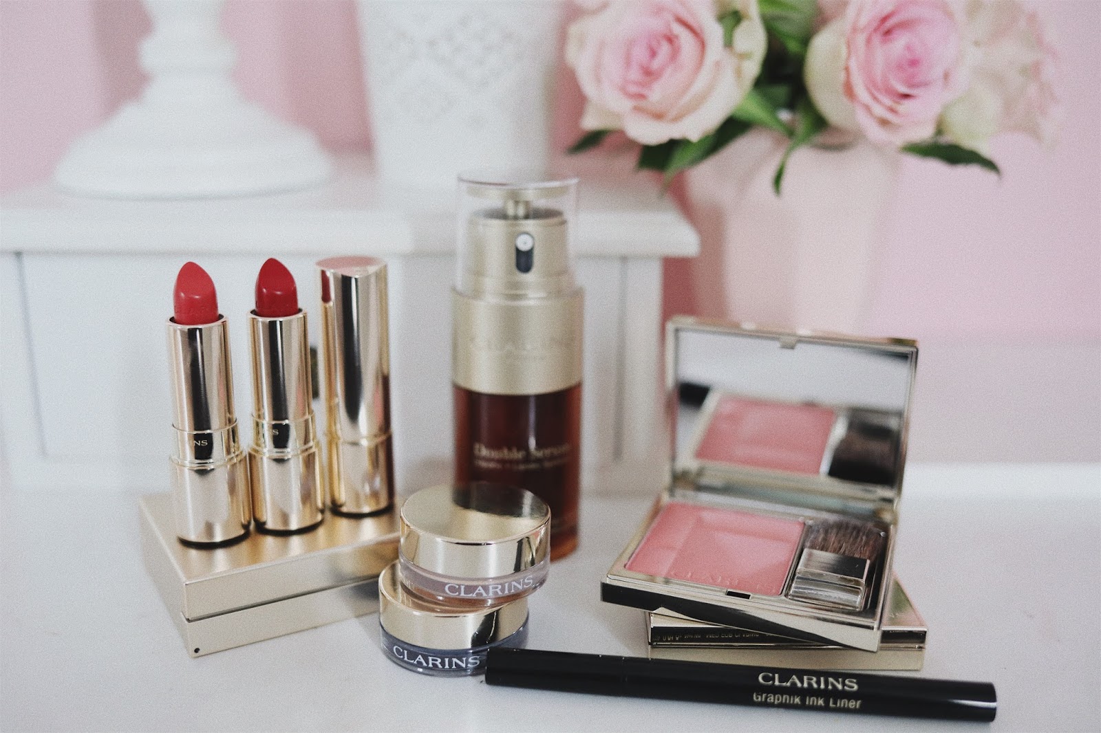 Graphik , Collection Automne 2017 , Clarins, Revue , Avis , Swatch, Blog beauté , Blush Prodige, Ombre Matte , rosemademoiselle , rose mademoiselle