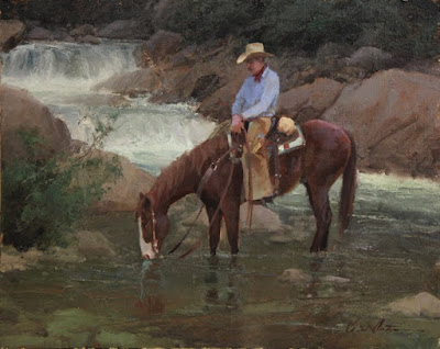 Oleos con Caballos del Oeste