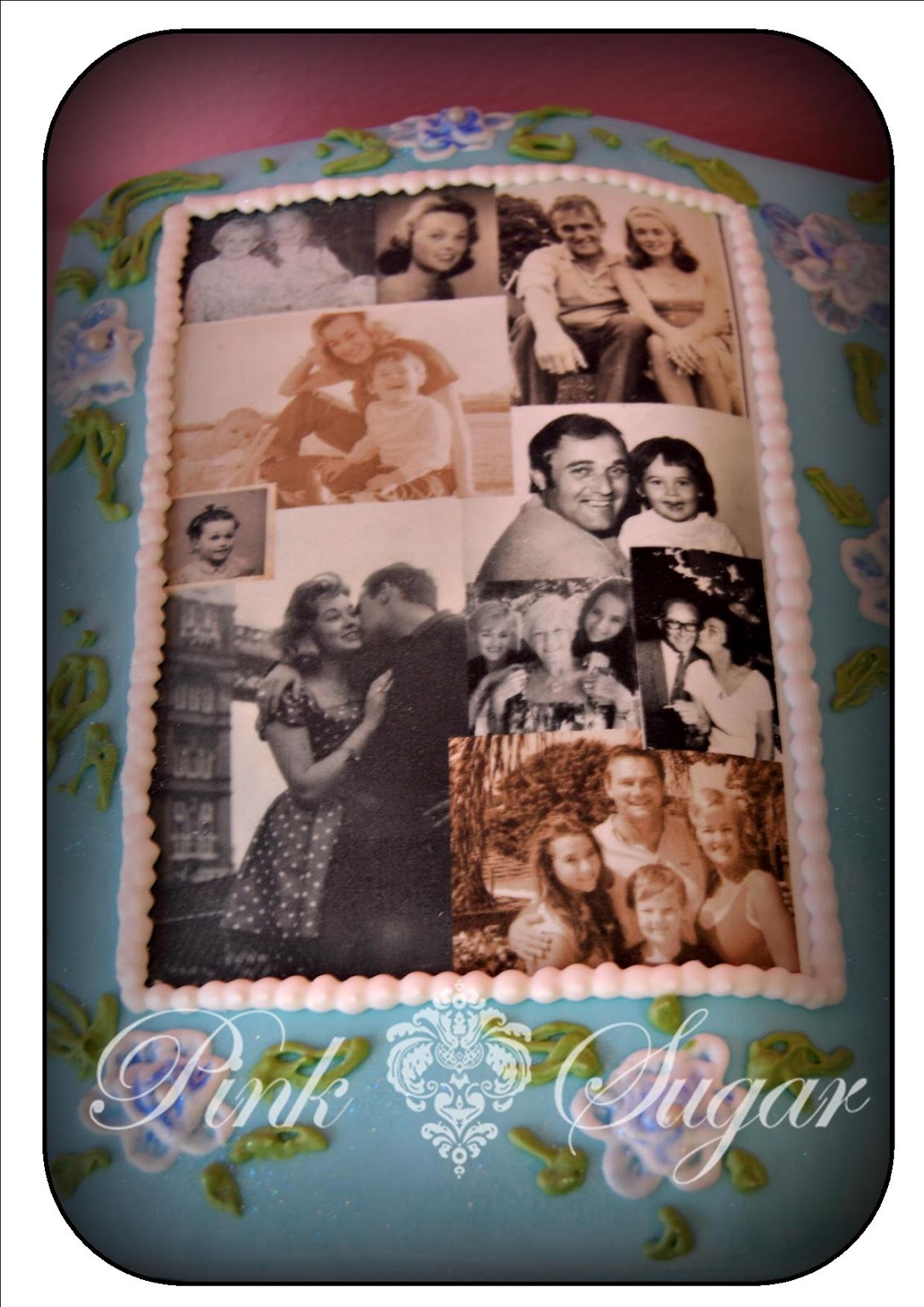 Pink Sugar Photo Album Cake for a Special Anniversary...