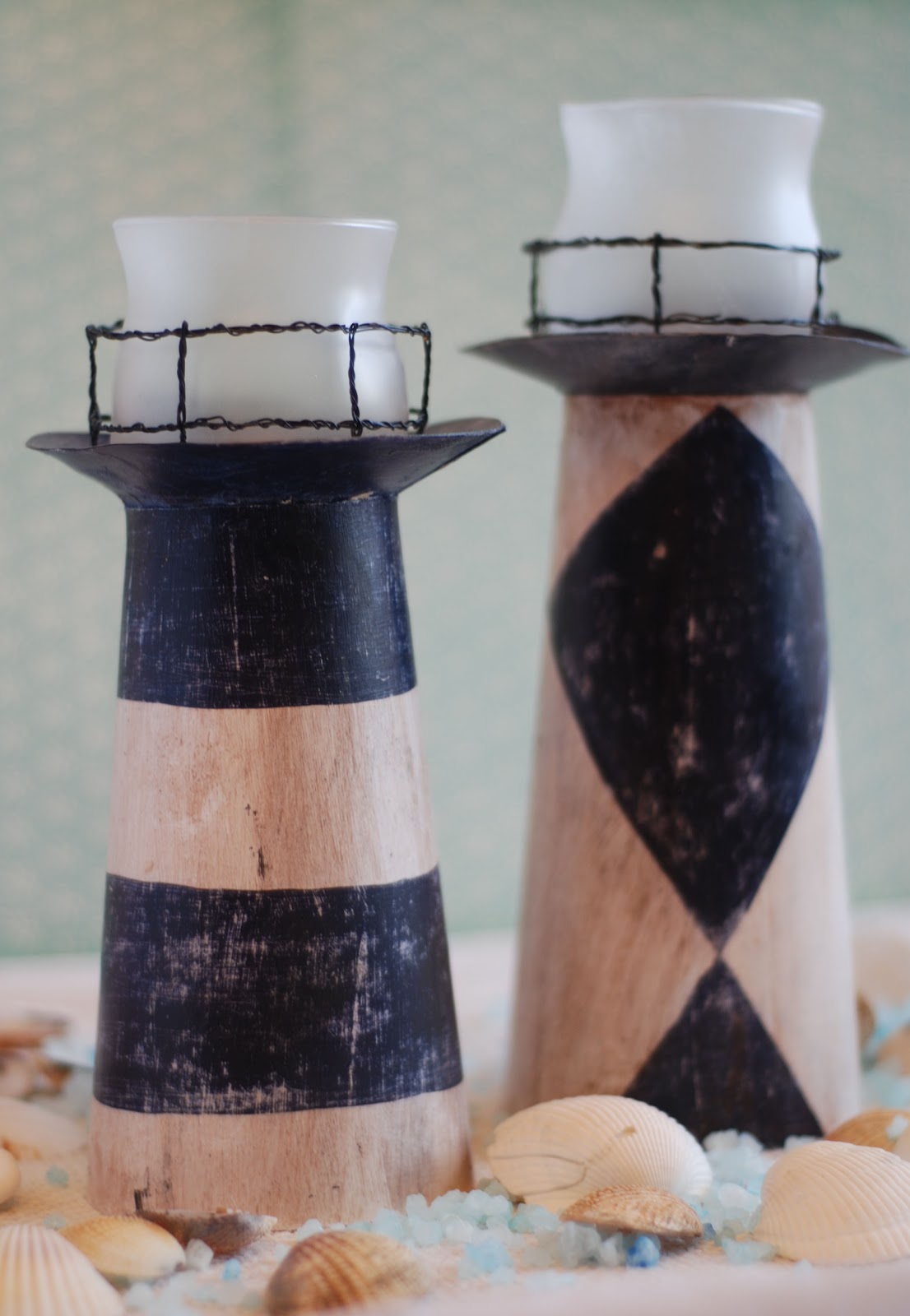 So Creative Lighthouse Candle Holders
