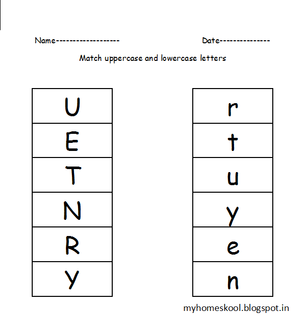 My Home Skool Match Alphabets 3