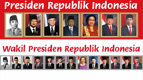 Daftar Nama Presiden Indonesia dan Wakilnya