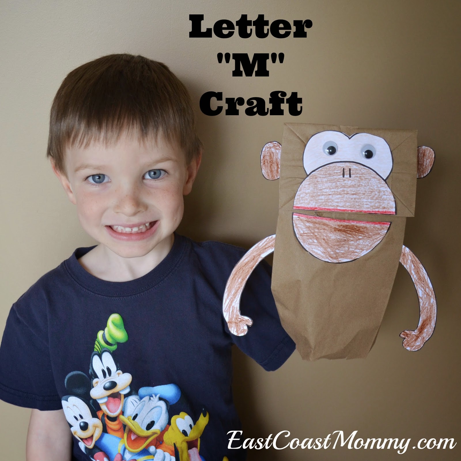 East Coast Mommy: Alphabet Crafts - Letter M