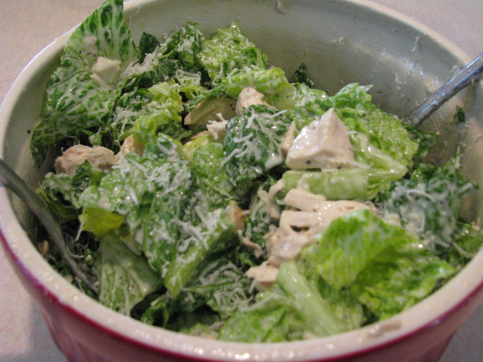 Hey, Mom! What's For Dinner? Quick 'n Easy Chicken Caesar Salad