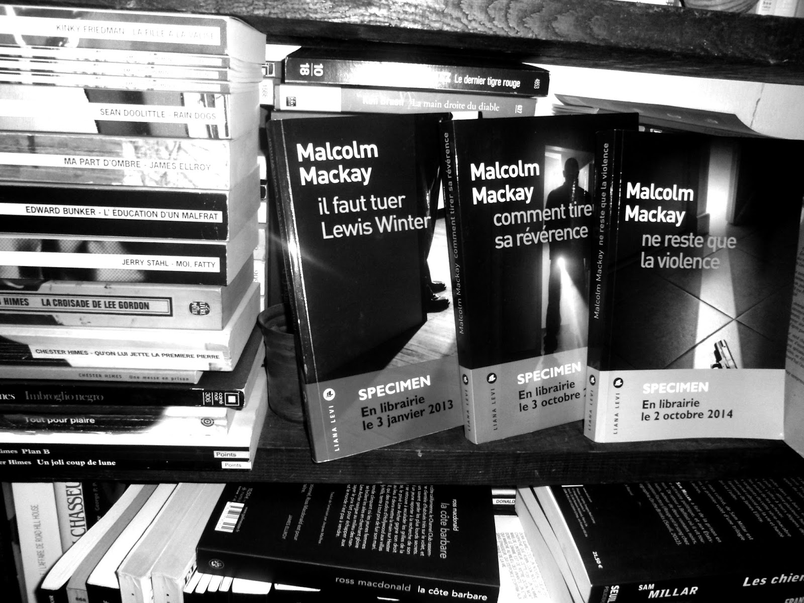 Ne reste que la violence Malcolm Mackay éditions Liana Lévi 2014.