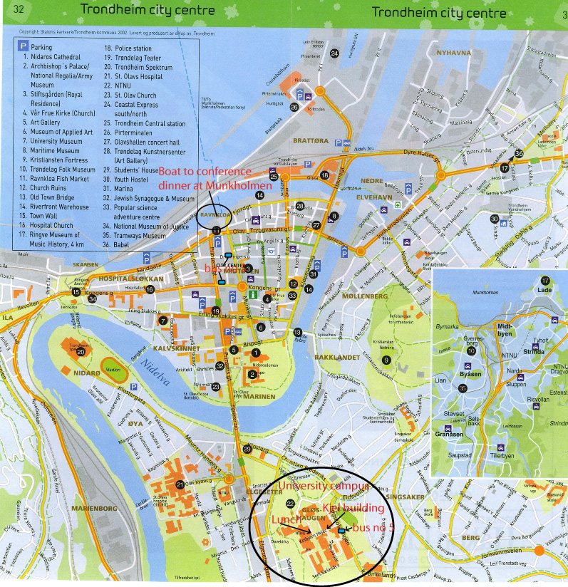Map of Trondheim