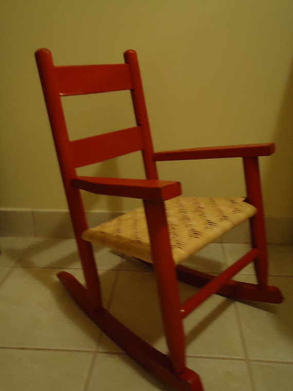 Red rocker for our great niece!