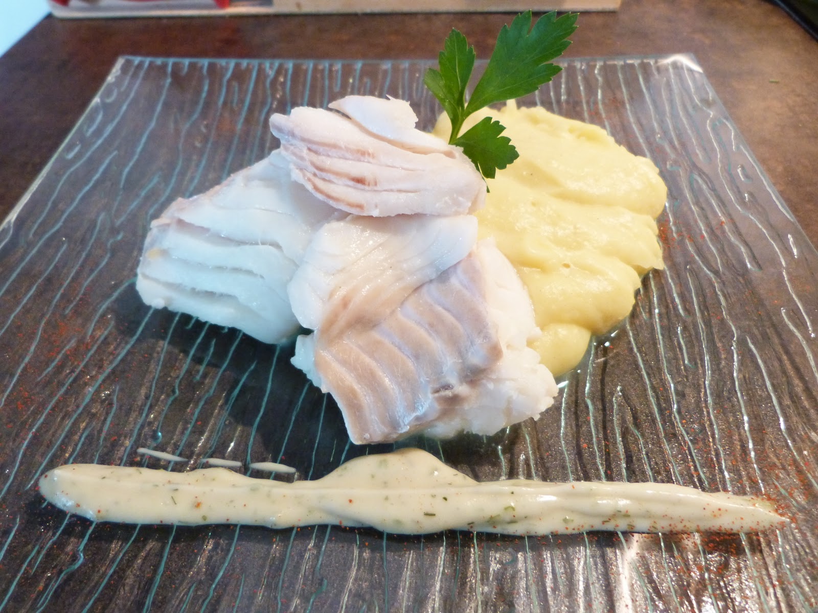 Le 3 Temps: Cabillaud au court-bouillon avec sa purée maison