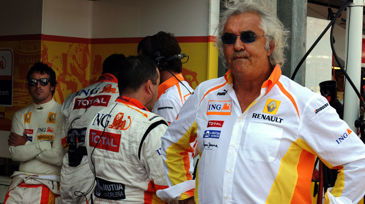 Flavio Briatore y Fernando Alonso, Renault, 2009