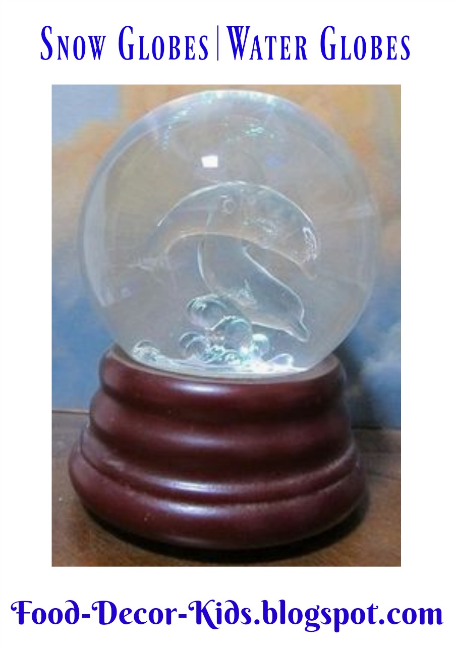 Food, Decor, Kids Glass Snow Globes