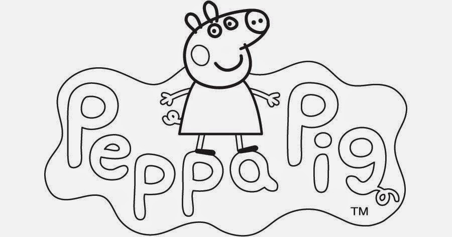 Pintar Desenhos da Porquinha Peppa, Colorindo Peppa Pig Papai Pig e George