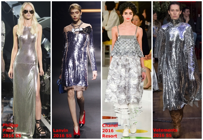 2016 SS Silver Fashion -2 cf. 2016 SS Loewe Silver Crocodile-Embossed Leather Trousers