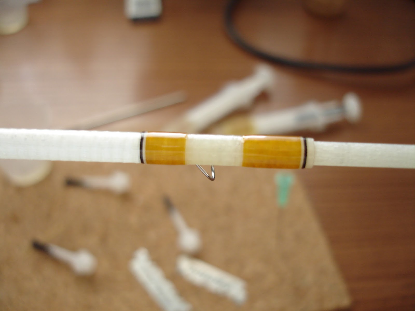 XanderFlyrods KABUTO7033 WHITE FIBERGLASS FLY ROD