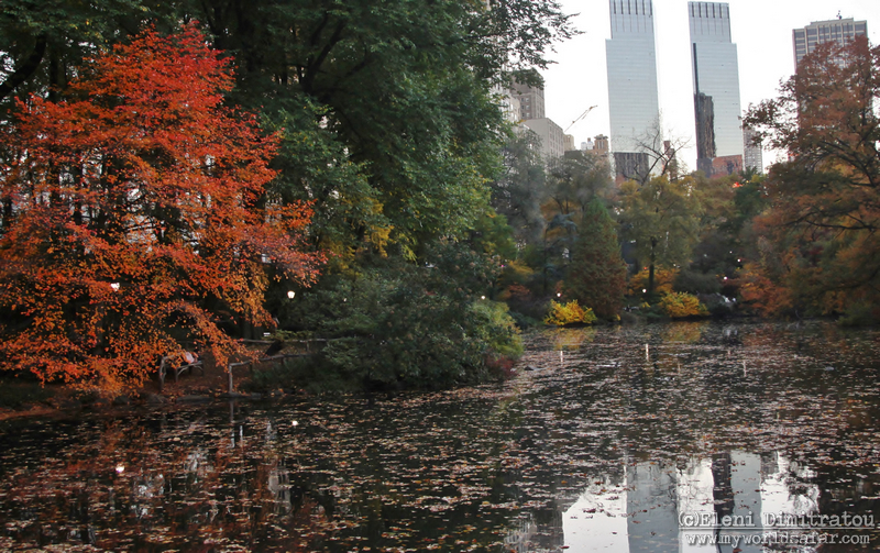 The Pond, Central Park φθινόπωρο στη Νέα Υόρκη
