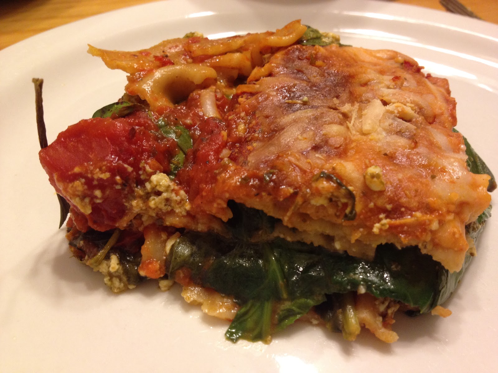 A New Way of Life Tofu Pesto Lasagna