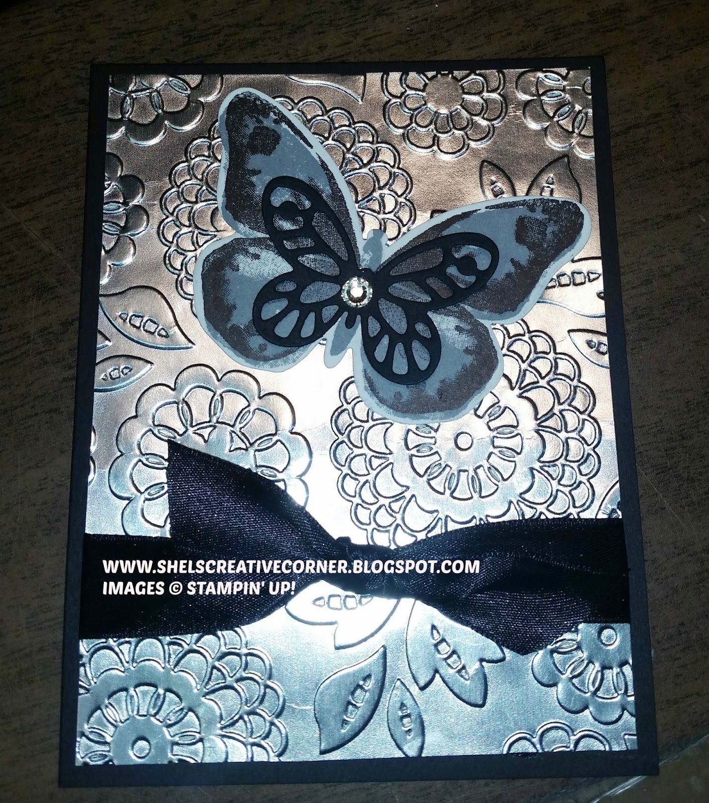 STAMP WITH SHEL Embossed Tin Ceiling Tutorial.