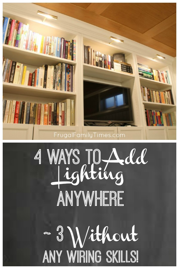 How To Add Bookcase Lighting To Any Bookshelf Without An