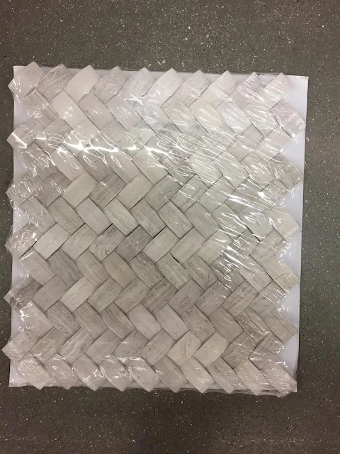natural basketweave tile