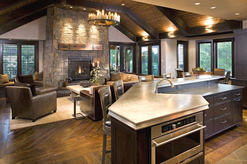 Rustic Family Room Awesome Home Design
