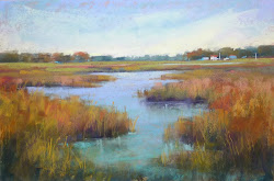 grass painting much too pastel margulis karen water landscape artist