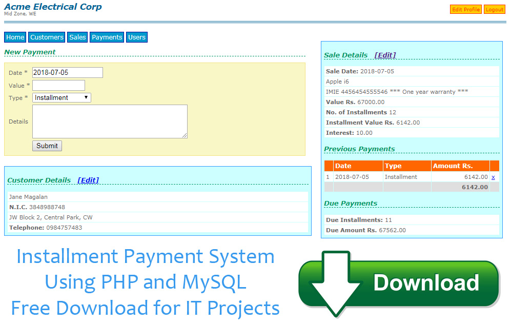 Download Complete Project Folder (.zip File) PHP