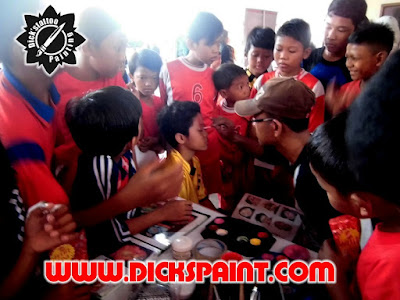face painting football kids jakarta