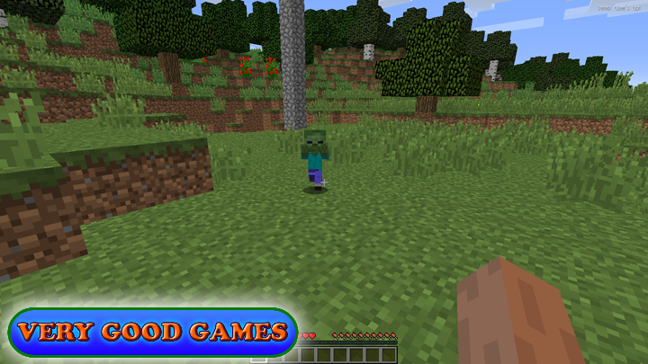 Minecraft game screenshot - a baby zombie