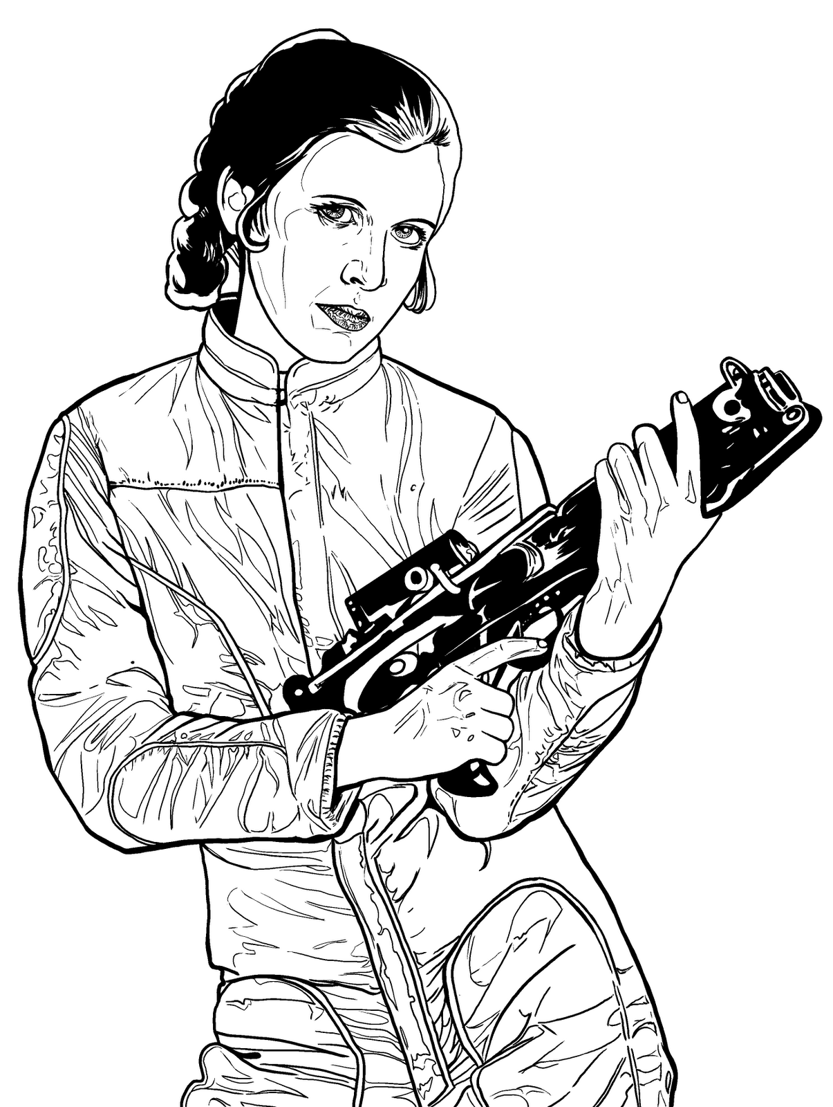 Free Free 78 Free Printable Princess Leia Coloring Page SVG PNG EPS DXF File