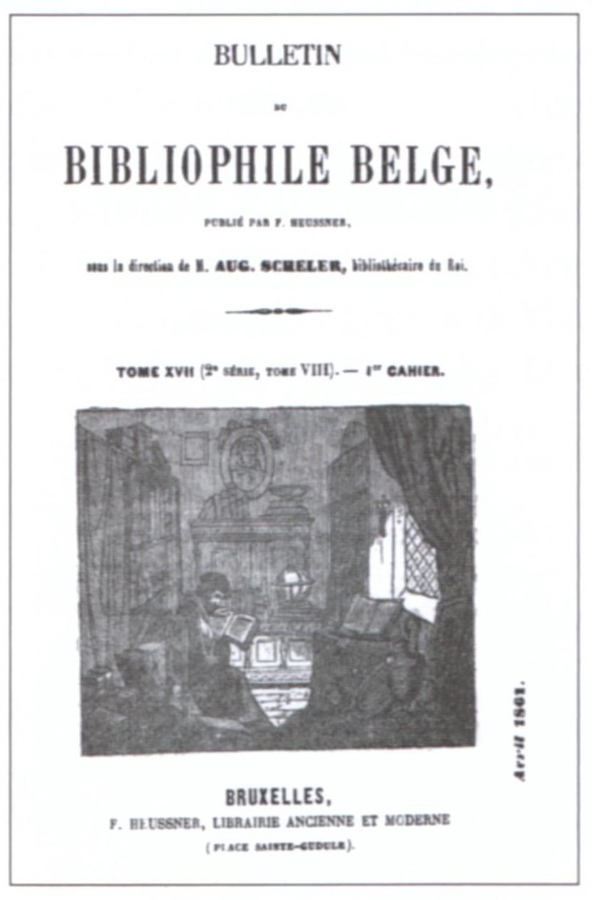 Histoire de la Bibliophilie Les Bibliophiles de Belgique au XIXe siècle