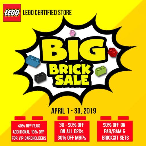Manila Shopper LEGO Big Brick SALE Apr 2019